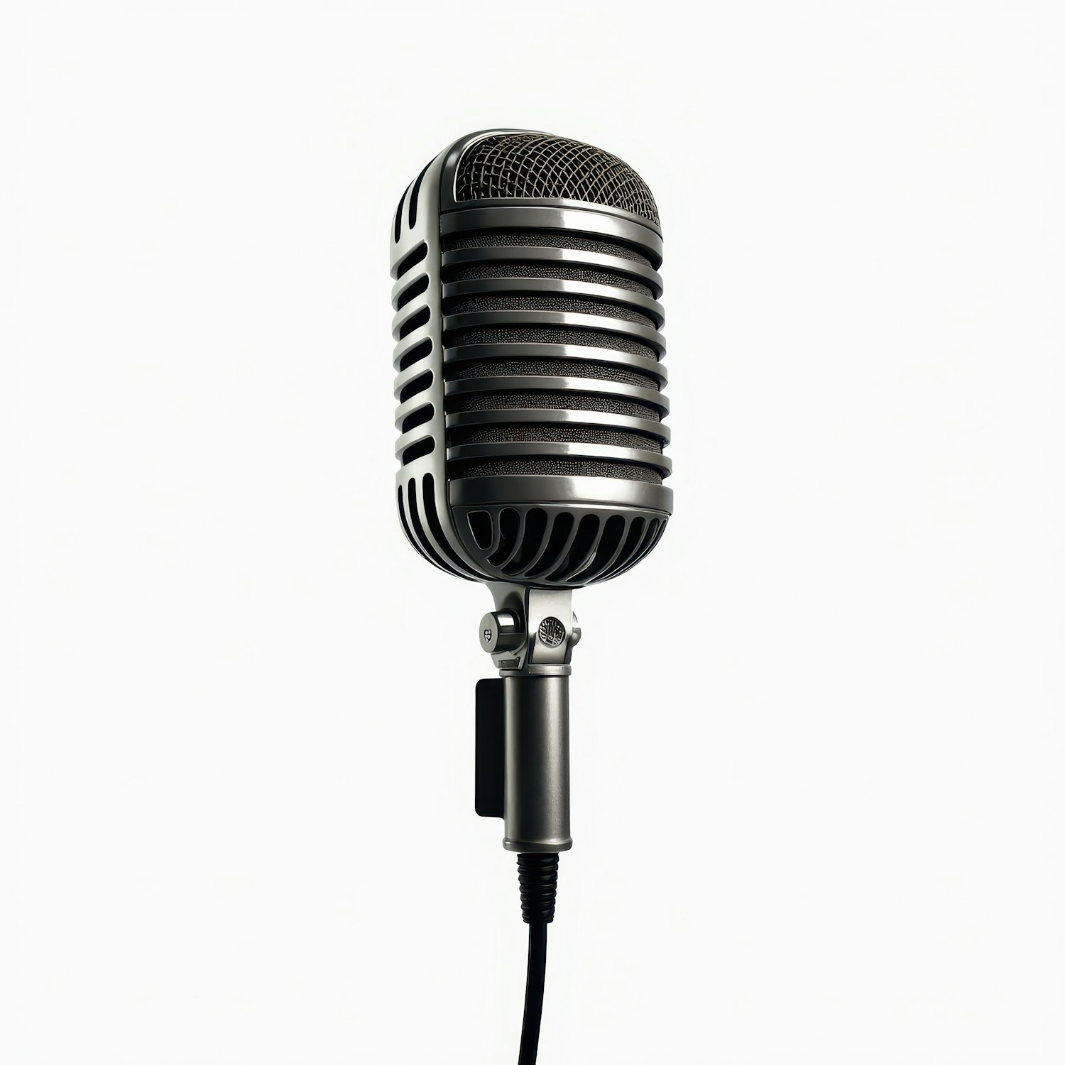 Illustrative image of a podcast microphone